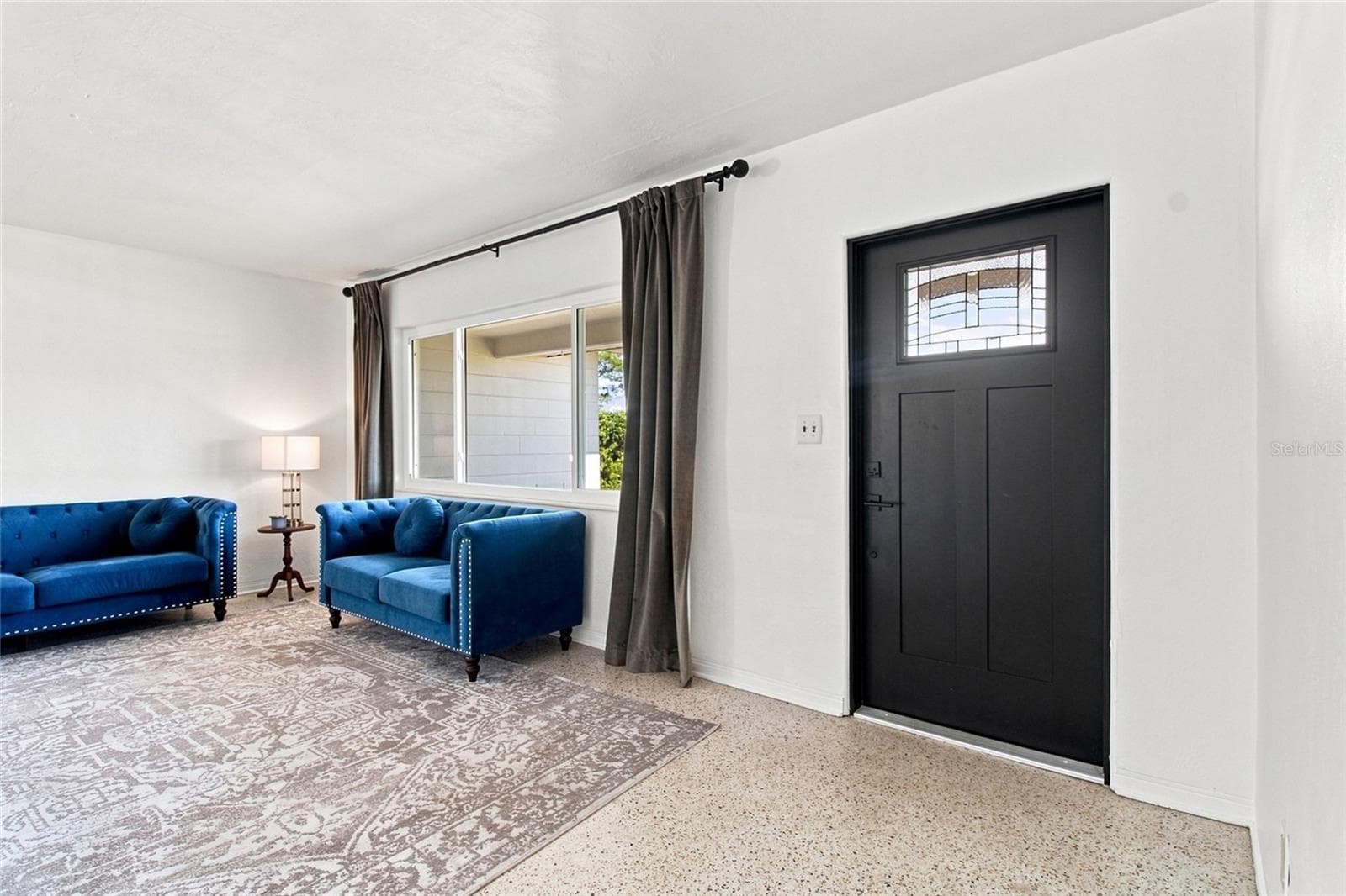 Living Room - Original Terrazo Floors - 4100 18TH AVENUE N, ST PETERSBURG