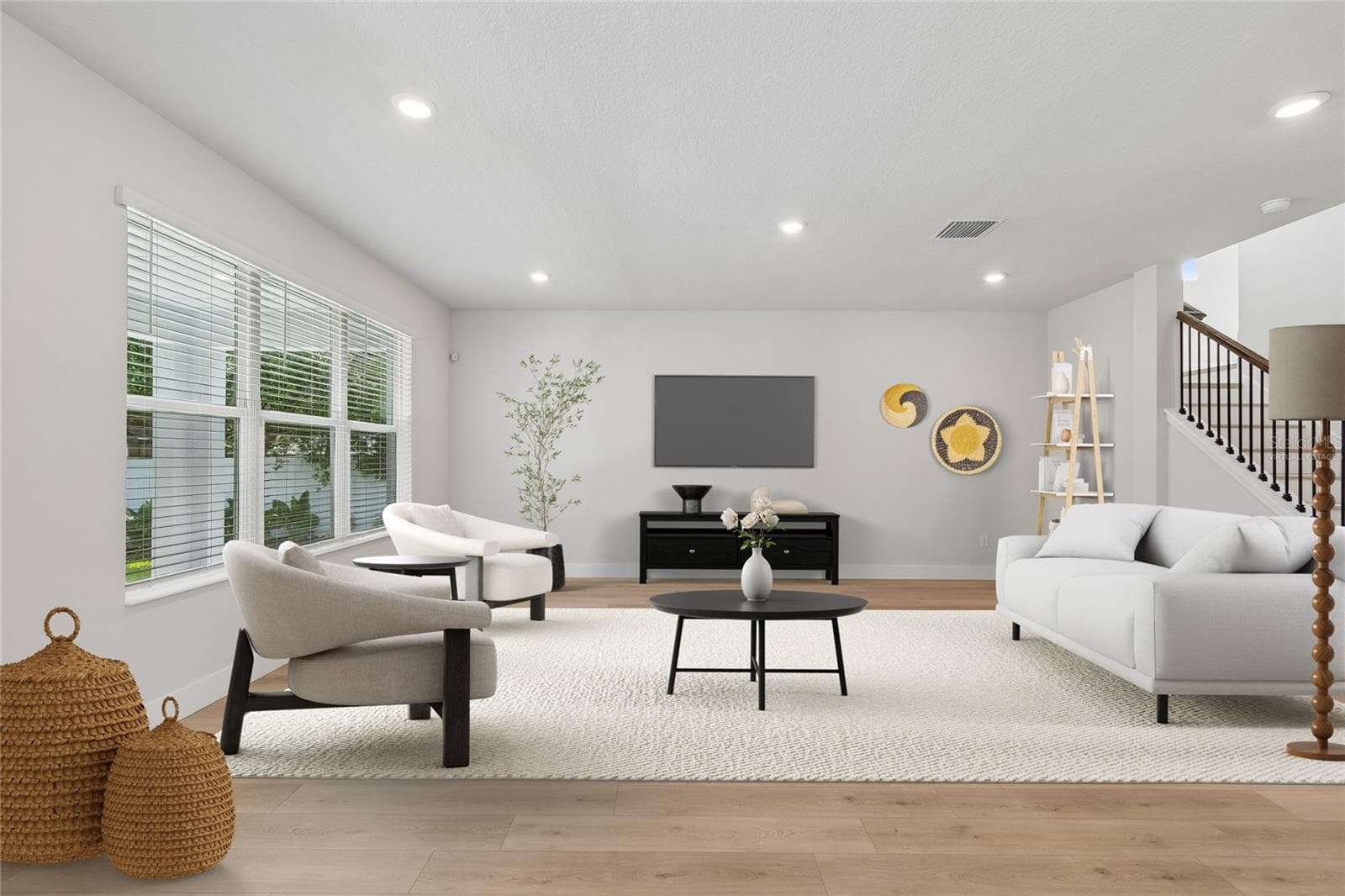 Family Room **Virtually Staged - 2916 W ELLIS DR, TAMPA