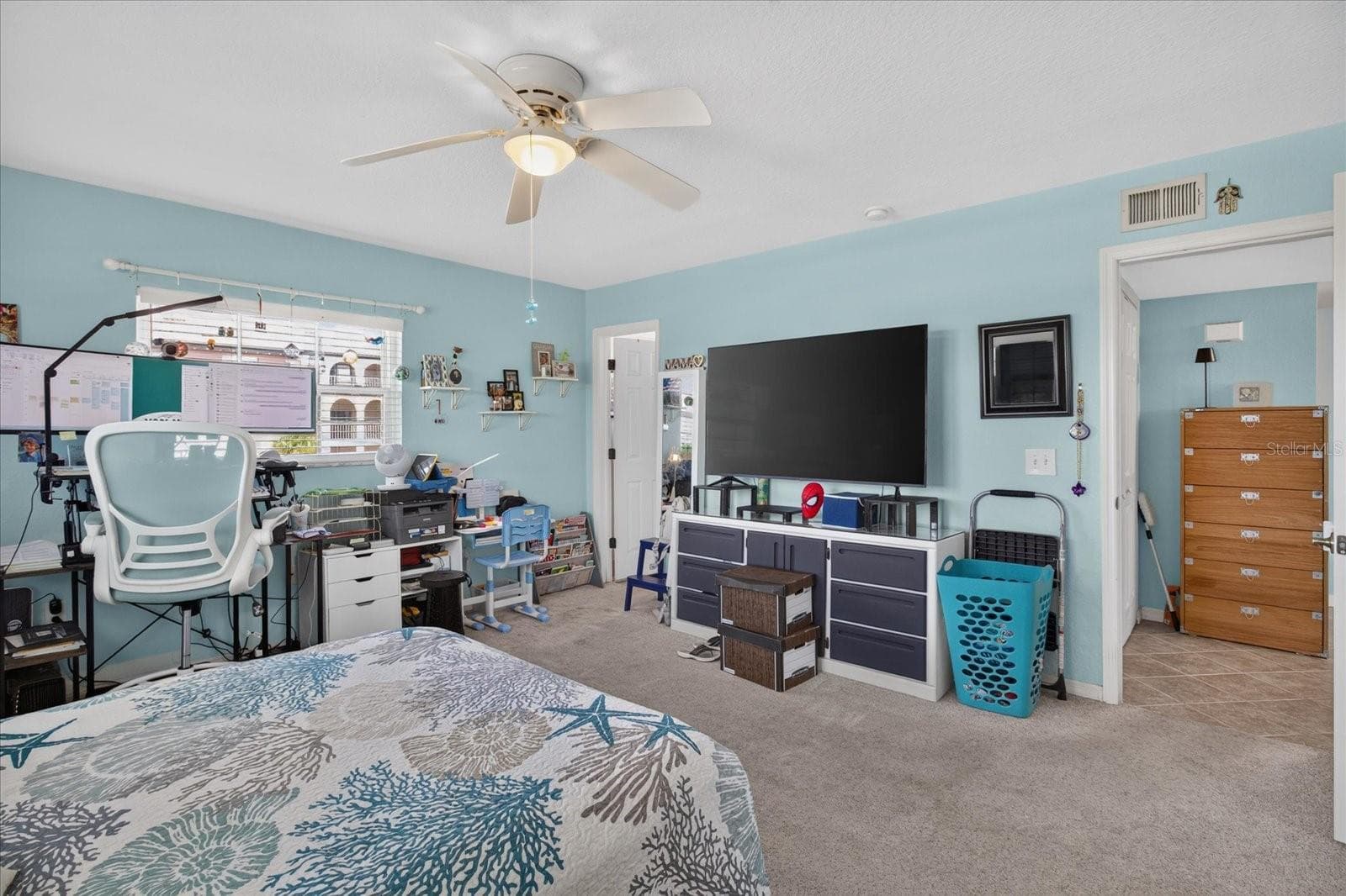 Primary Bedroom With Ensuite Bathroom and Double Built In Closets. Impact Windows Done 2025 - 6100 GULFPORT BLVD S #401, GULFPORT
