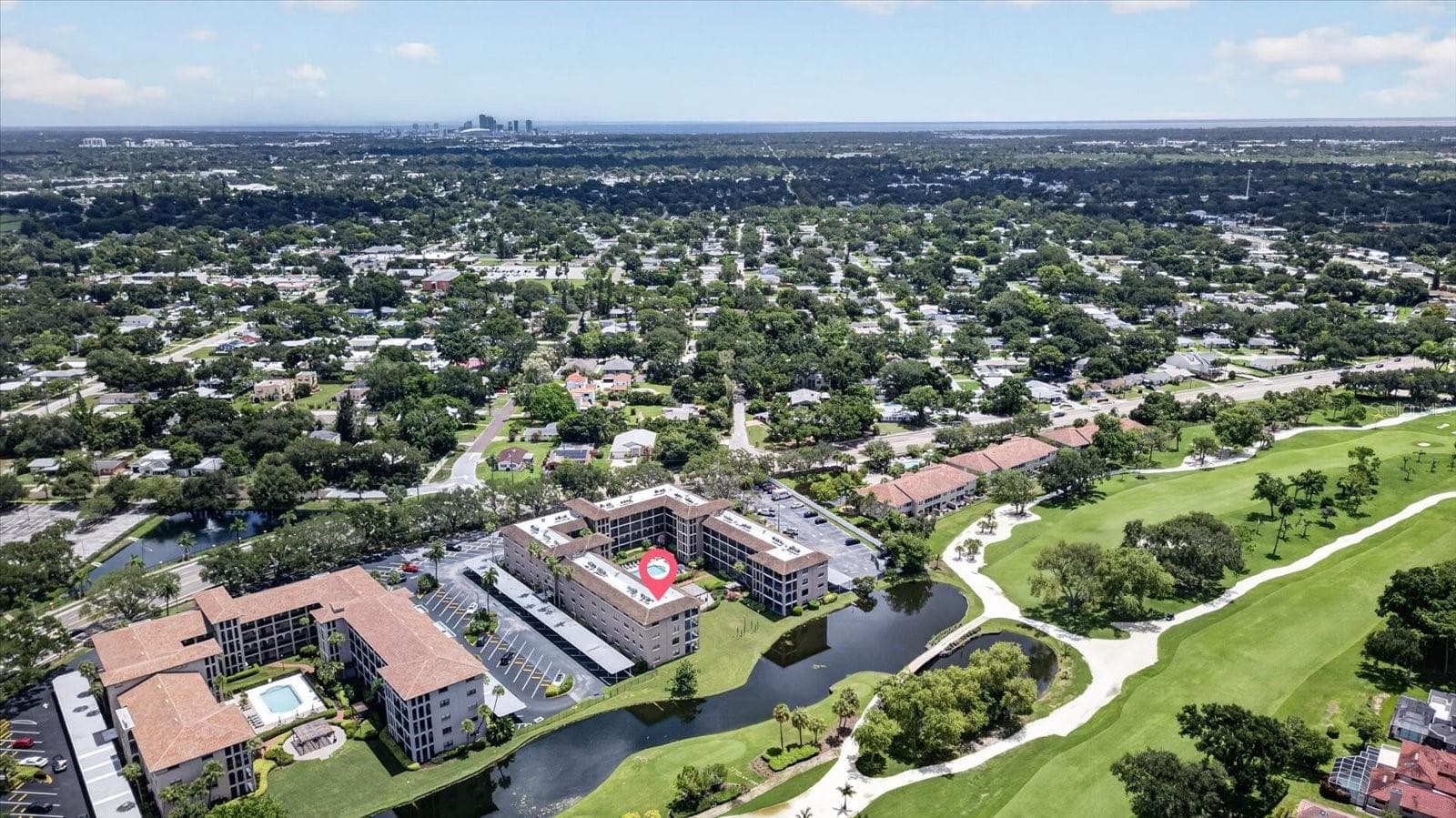 Red Pin Drop Is The Condo Location - 6100 GULFPORT BLVD S #401, GULFPORT