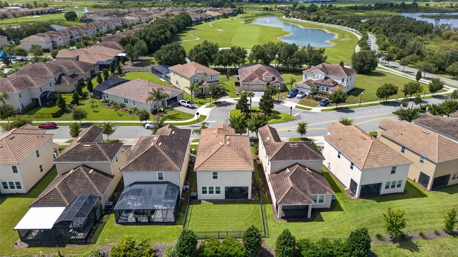 Fully fenced lot, no rear neighbors with golf course views. - 8813 BETH PAGE LN, DAVENPORT