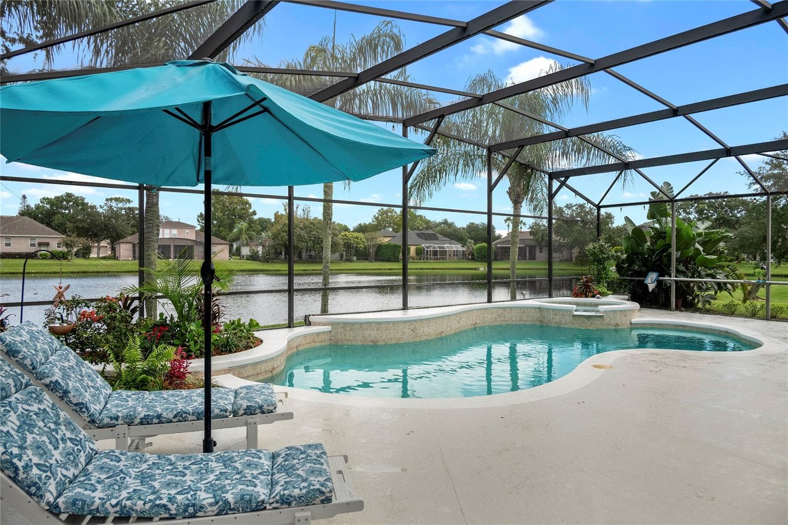 pool to spa - 2848 ALOMA LAKE RUN, OVIEDO