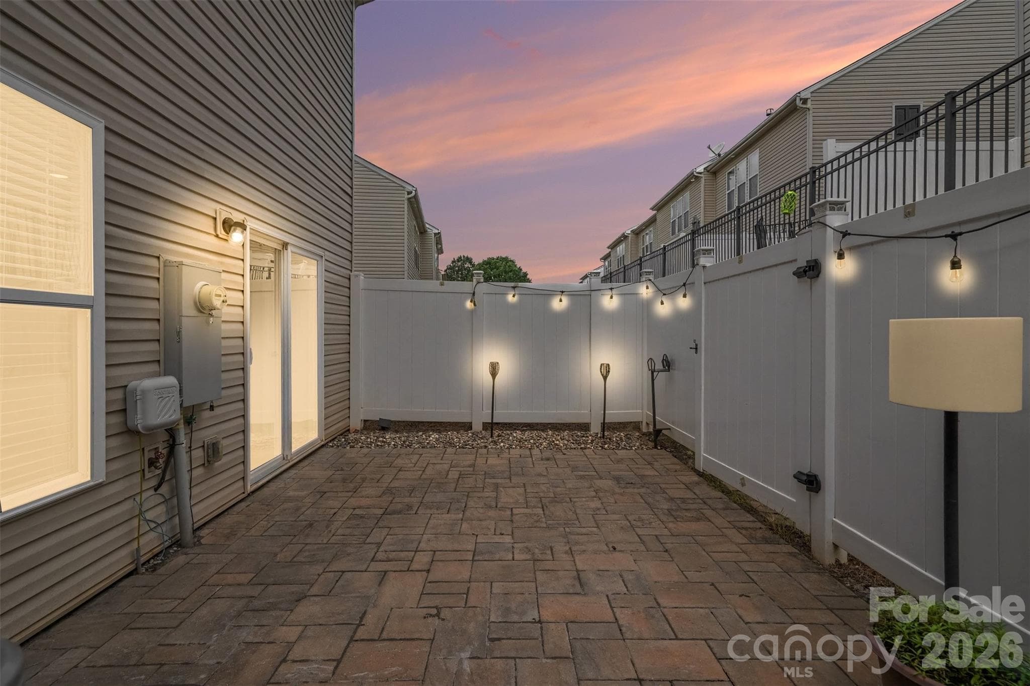 Fully Fenced In Patio with Pavers - 2447 Diplomat Lane, Charlotte