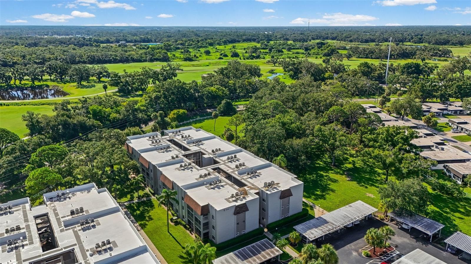 Drone View with Bobby Jones Golf Course - 1310 GLEN OAKS DR E #383E, SARASOTA