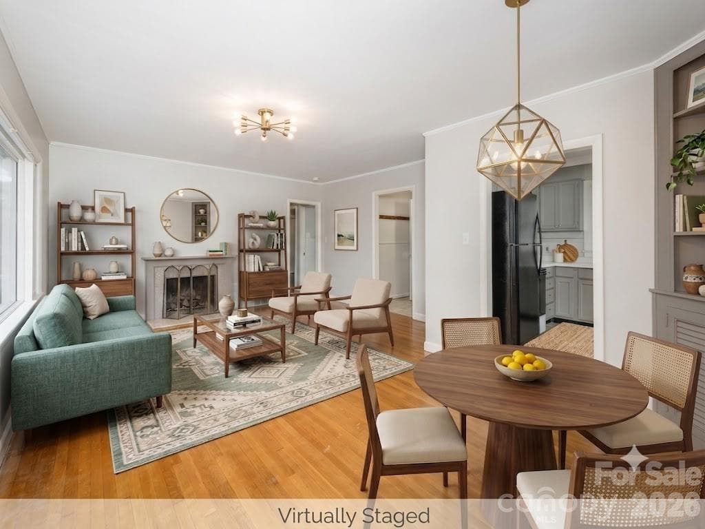 Virtually Staged Living Room - Arden