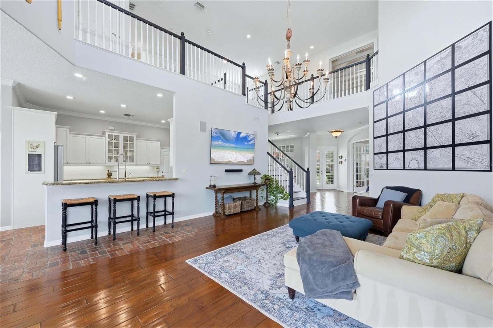 Great Room from Outdoor KItchen - 4747 PINNACLE DR, BRADENTON