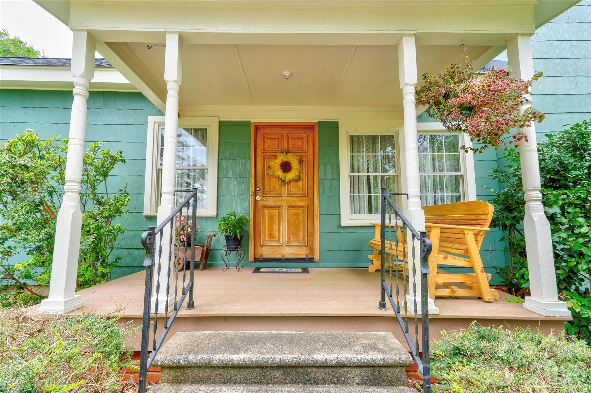 Side Covered Porch - 411 Pleasant Ridge Church Road, Shelby