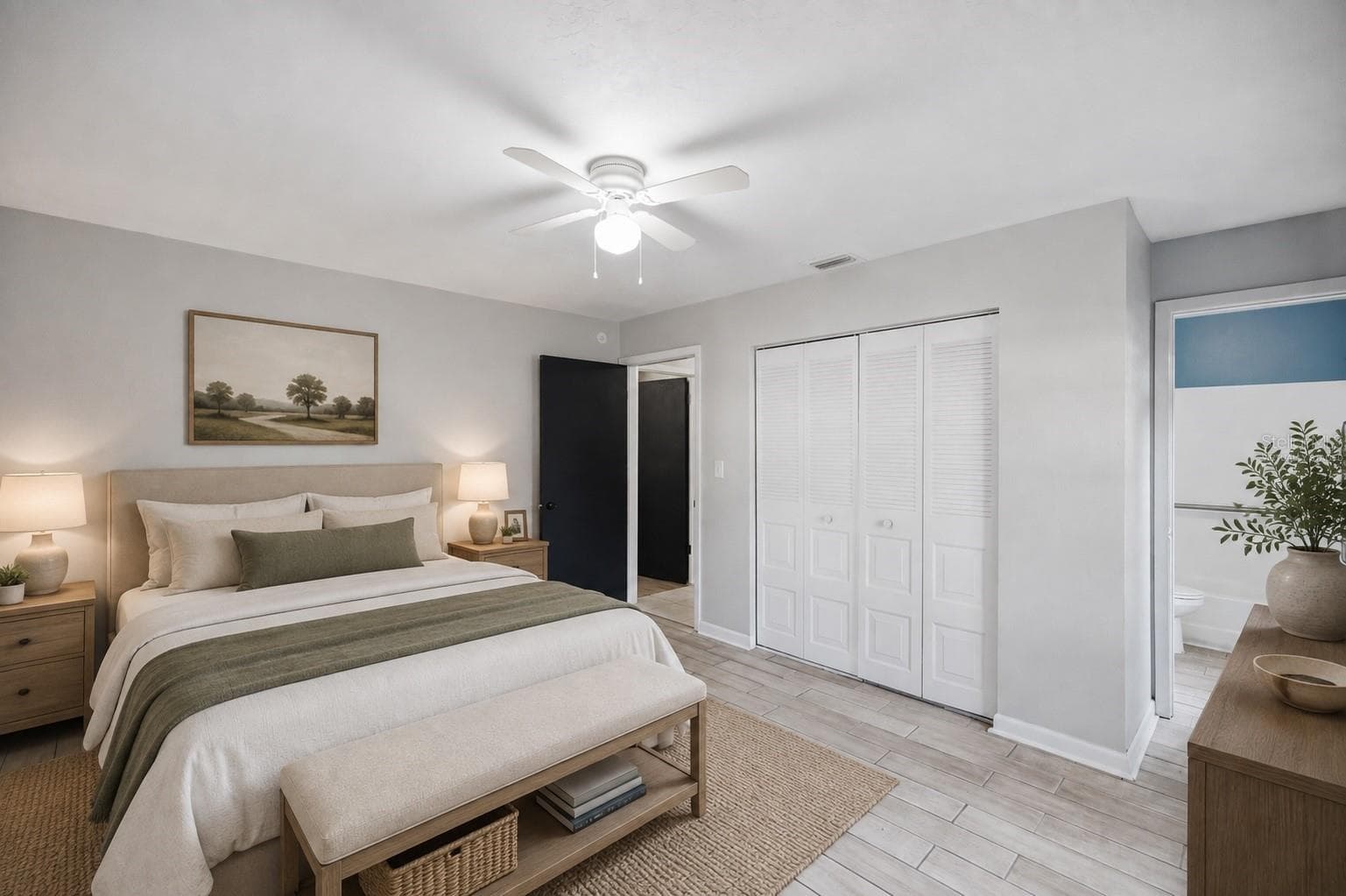 Virtually Staged. Living Room/Dining Room - 2351 NE 40TH ST, OCALA