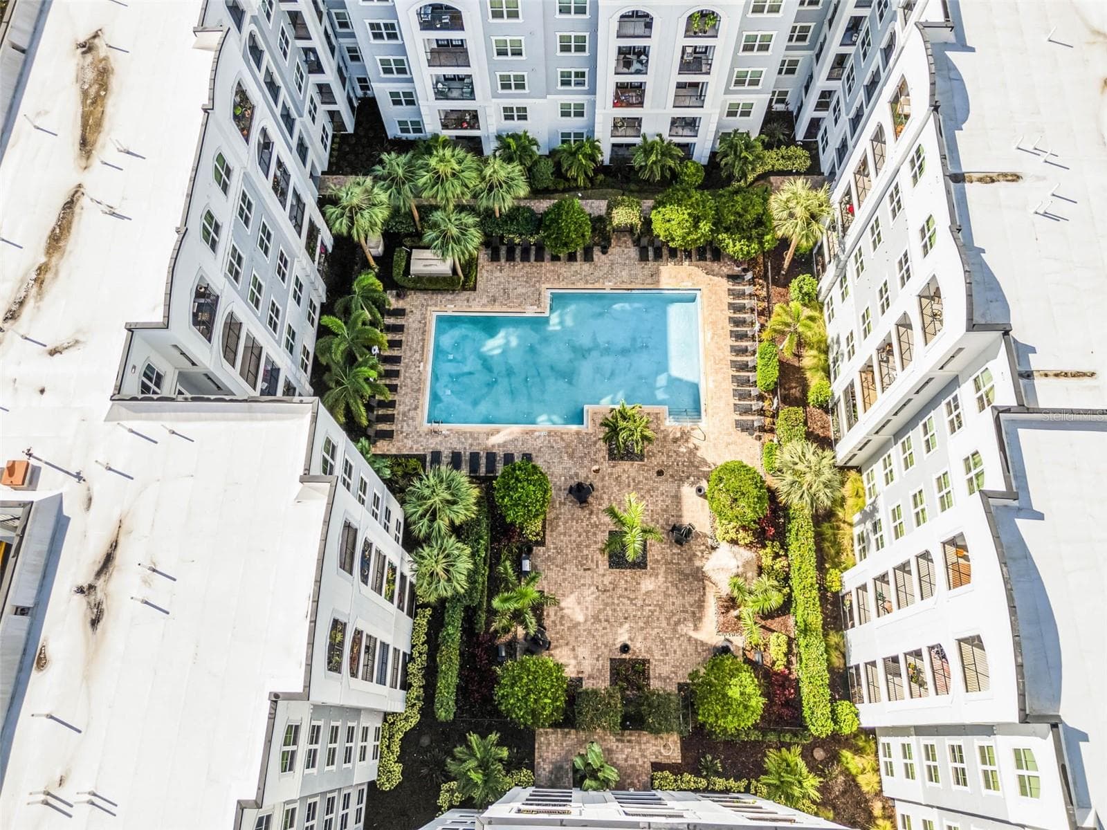 The Grande Downtown Ariel Pool and Outside Living Areas - 300 E SOUTH ST #2001, ORLANDO