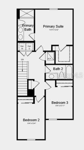 Floor 2 - Additional Highlights Include: GE refrigerator, washer and dryer, extended tile flooring on the main level, and window blinds throughout the whole house - 7121 PINELIT CV, NOKOMIS