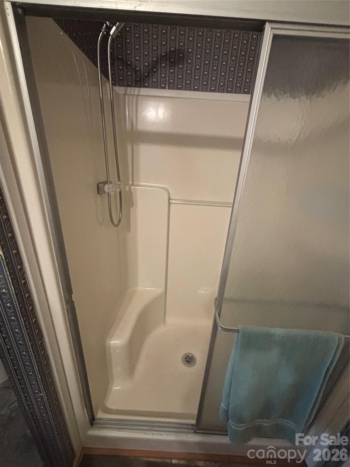 walk-in shower in the primary bathroom - 3557 Gladden Drive, Lincolnton