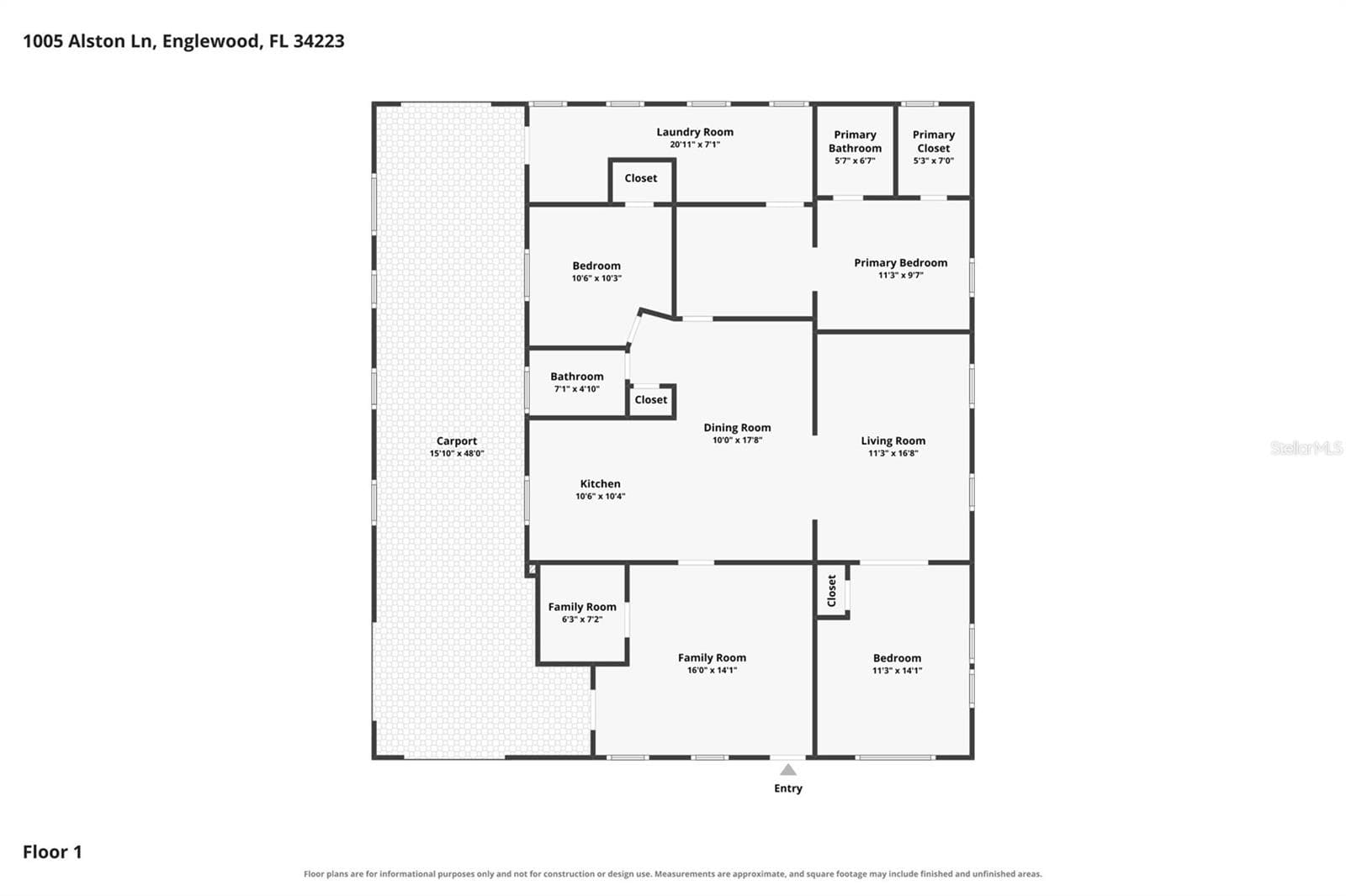 Floor Plan - 1005 ALSTON LN, ENGLEWOOD