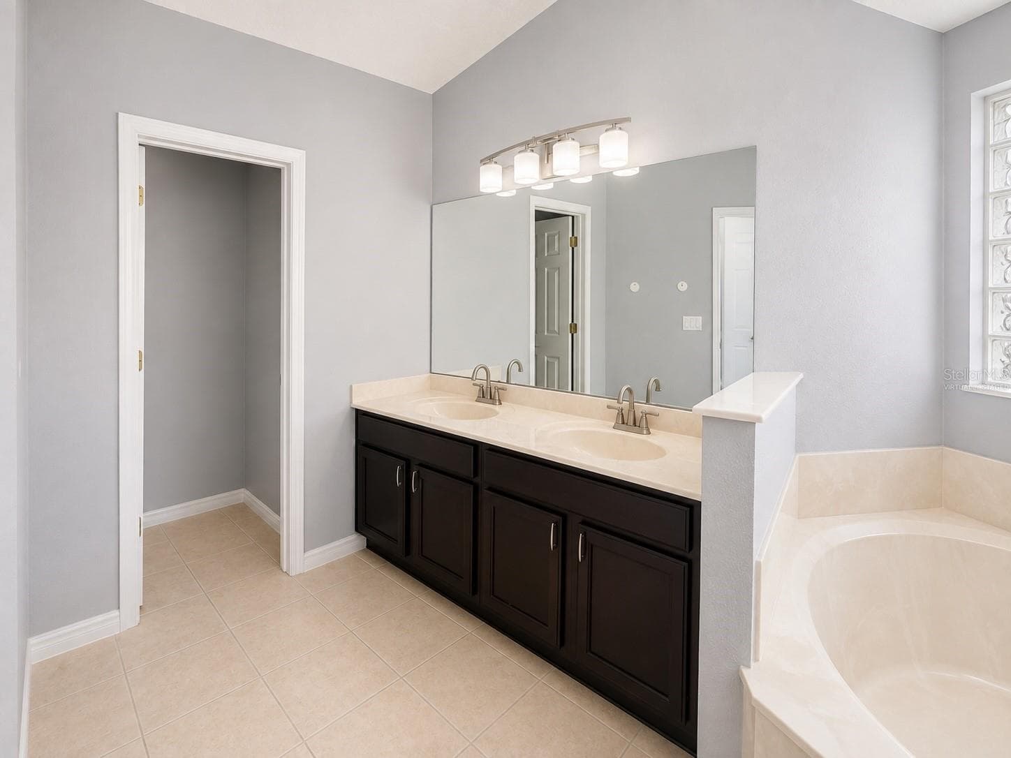 Primary Bathroom Virtually Staged - 1287 LEGENDARY BLVD, CLERMONT