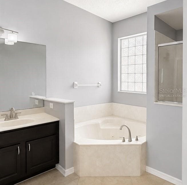 Primary Bathroom Virtually Staged - 1287 LEGENDARY BLVD, CLERMONT