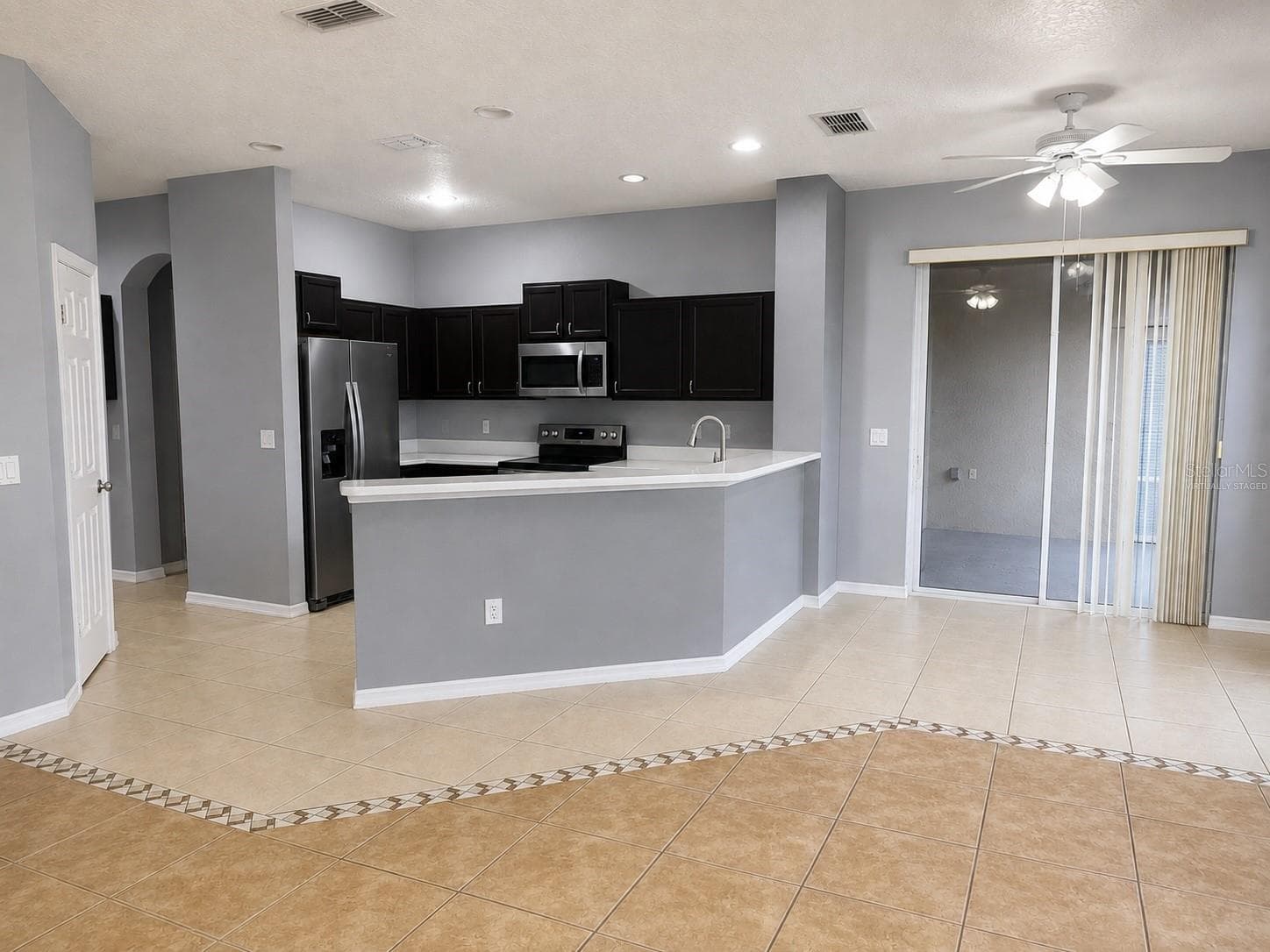 Kitchen and Dinette Virtually Staged - 1287 LEGENDARY BLVD, CLERMONT