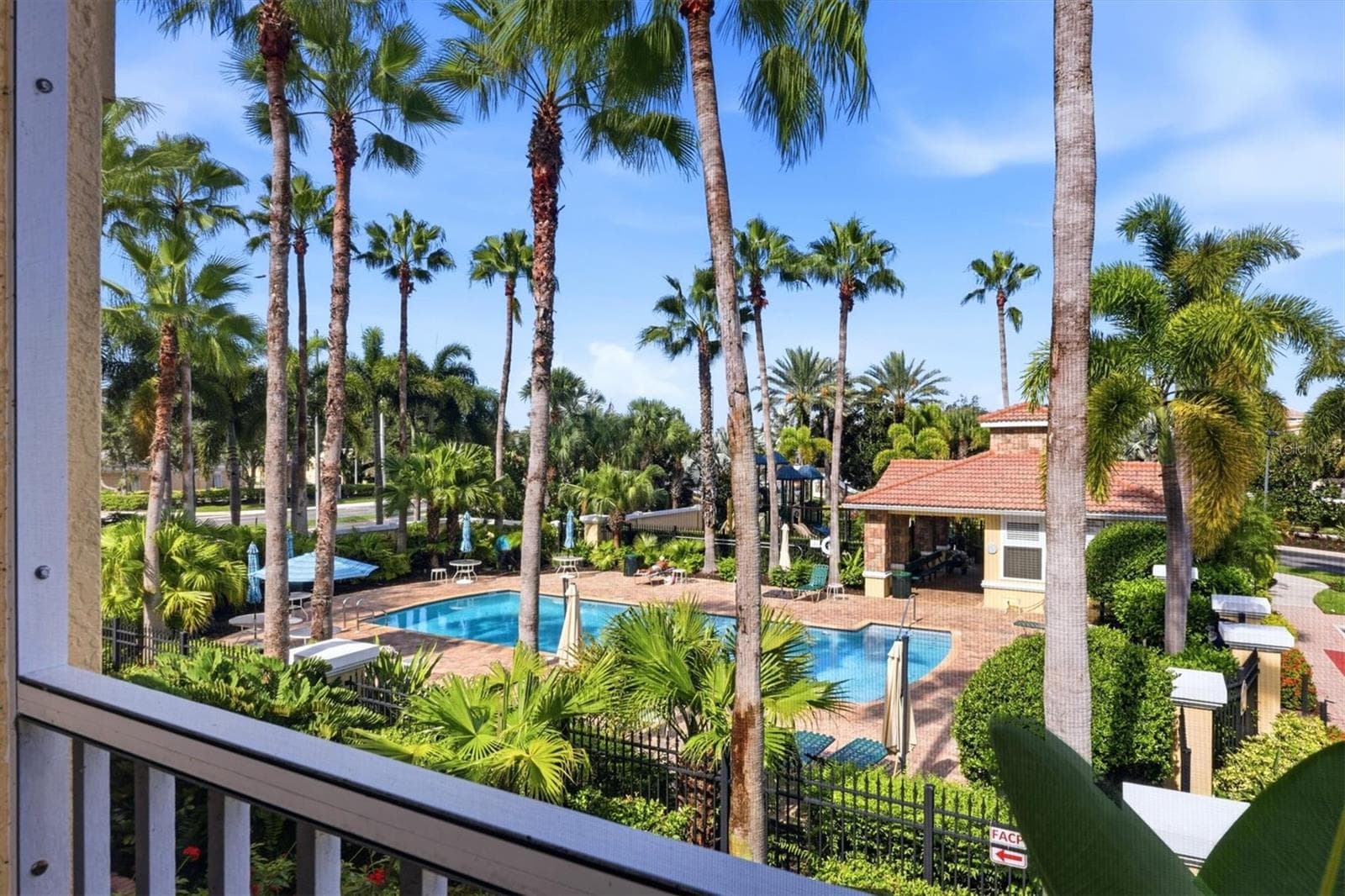 View of pool - 8098 MOONSTONE DR #17-203, SARASOTA
