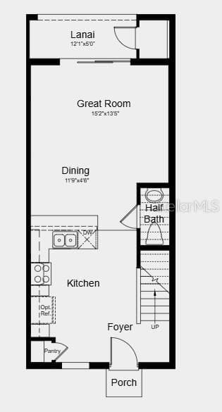 Floor 1 ~ Additional Highlights Include: washer, dryer, refrigerator, whole house blinds - 10617 ORBIT TER, SARASOTA