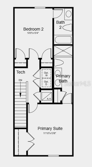 Floor 2 ~ Additional Highlights Include: washer, dryer, refrigerator, whole house blinds - 10621 ORBIT TER, SARASOTA