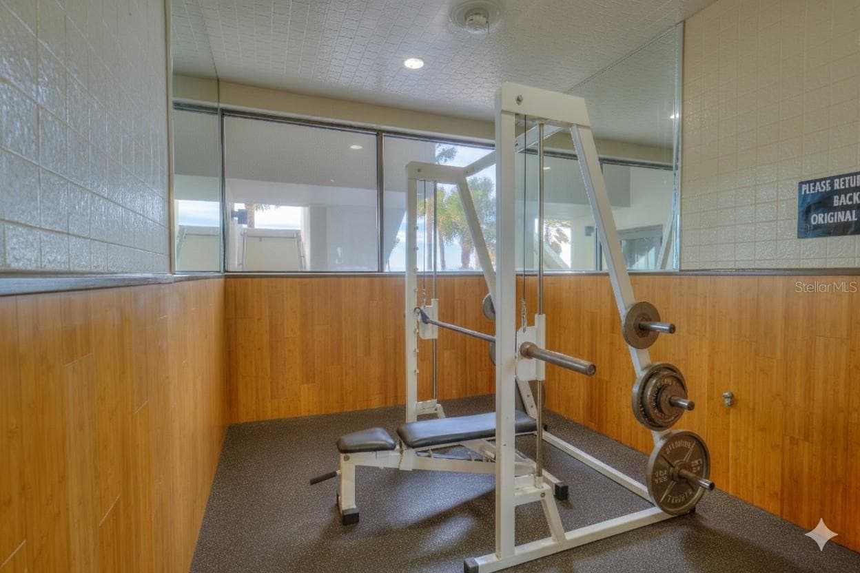 The sauna sits off to the right in this room. - 1660 GULF BLVD #PH1, CLEARWATER BEACH