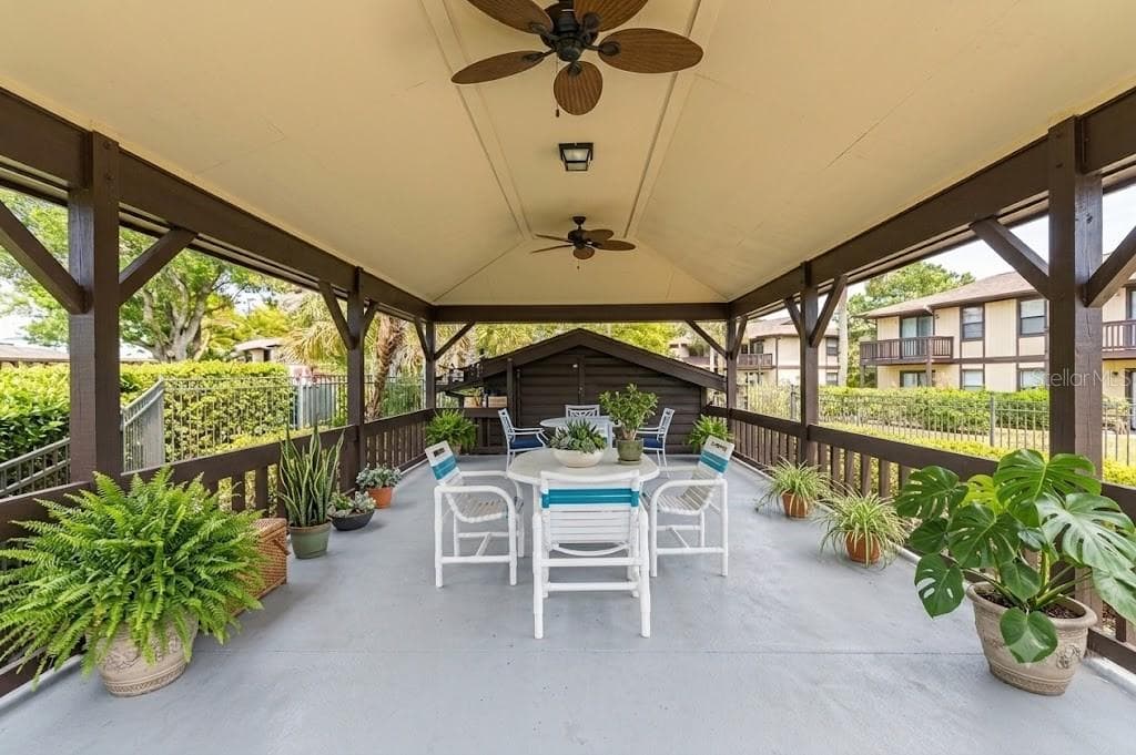 UPSTAIRS CABANA COOLED BY LARGE FANS - 42 CLUB HOUSE DR #207, PALM COAST
