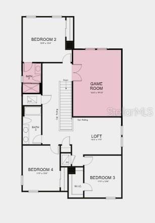 Floor 2 ~ Additional Highlights Include: a pocket glass sliding door in the great room, a gourmet kitchen, 8' interior doors throughout the home, laundry room pre-plumbed for a sink, impact windows throughout the home, a game room added upstairs, and a shower in bathroom 2 - 7008 FOXBORO WAY, NOKOMIS