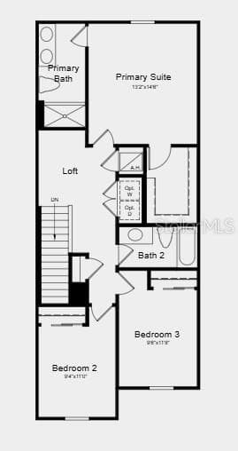 Floor 2 ~ Additional Highlights Include: GE refrigerator, washer and dryer, and whole house blinds - 7150 GRAND FOREST WAY, NOKOMIS