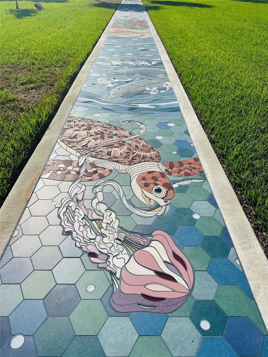 Sunset Park Mosaic sidewalk - 200 PARK ST N, ST PETERSBURG
