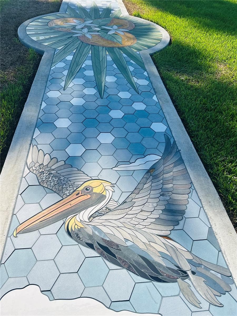 Sunset Park Mosaic sidewalk - 200 PARK ST N, ST PETERSBURG