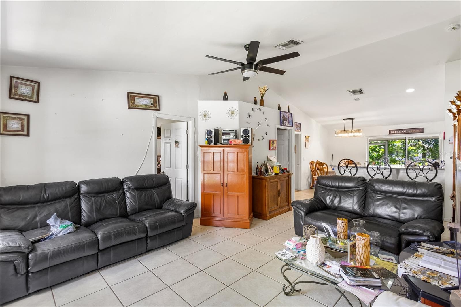 OPEN LIVING AREA featuring a SPLIT BEDROOM floor plan. - 1728 NE 22ND TER, CAPE CORAL