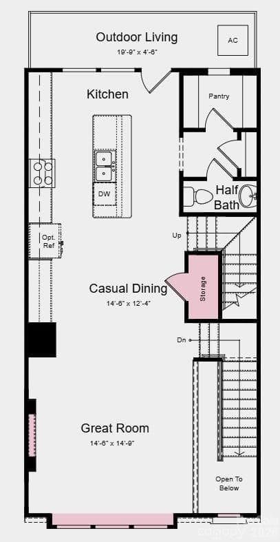 Additional Highlights include: Fireplace at great room, ledge at primary shower and storage at second floor. - 1908 Alexander Village Main Drive, Charlotte
