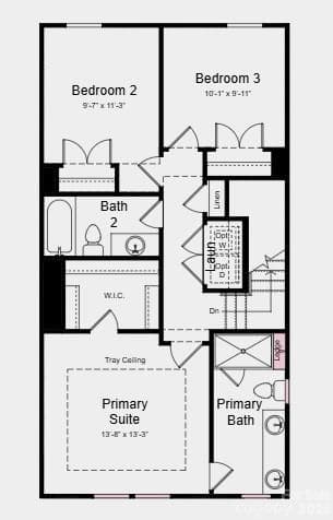 Additional Highlights Include: Electric fireplace at great room, upgraded shower with ledge at primary bath, and storage at second floor. - 1904 Alexander Village Main Drive, Charlotte