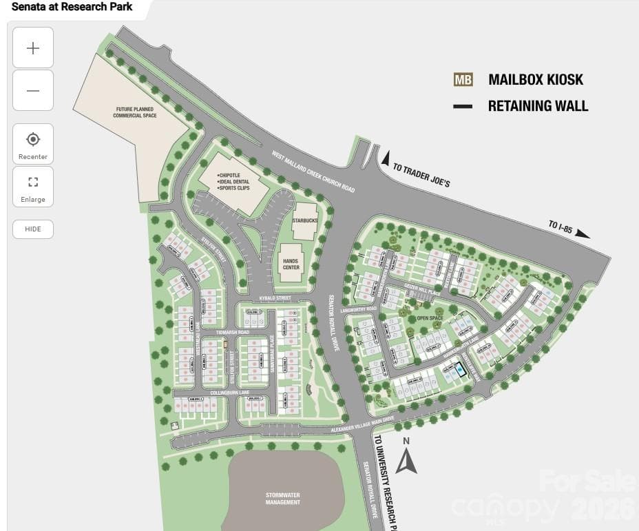 Senata at Research Park Site Map - 1904 Alexander Village Main Drive, Charlotte