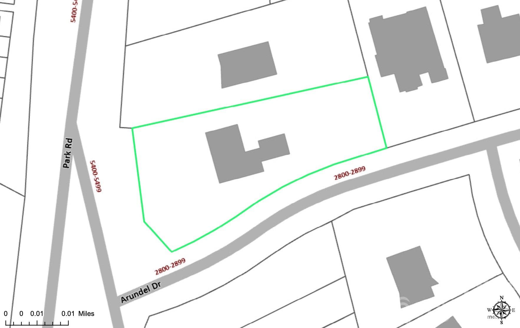 Possible for 2 SF homes or a 3 unit Triplex- see attachments - 5431 Park Road, Charlotte