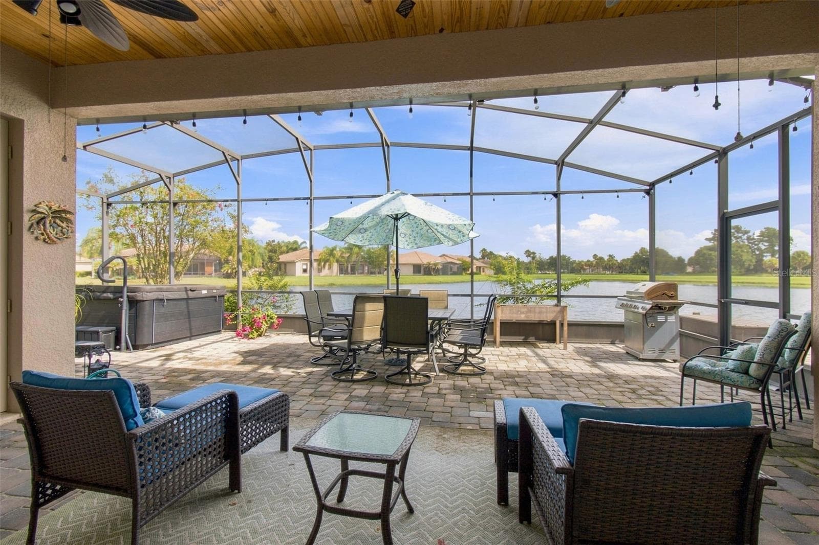 View from your covered and screened lanai - 970 SAN RAPHAEL ST, POINCIANA