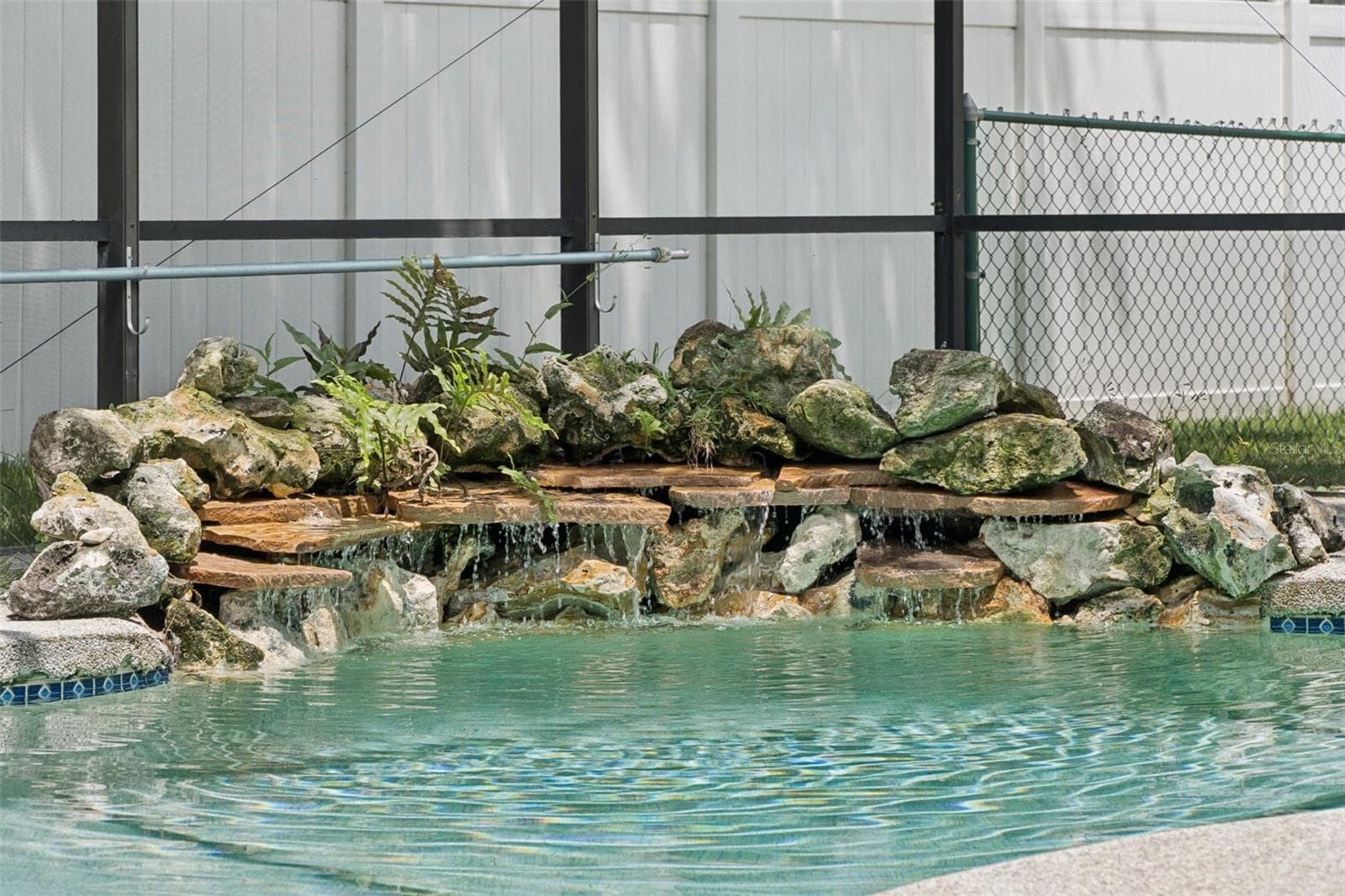 Pool water fall - 23 WELLSTREAM LN, PALM COAST