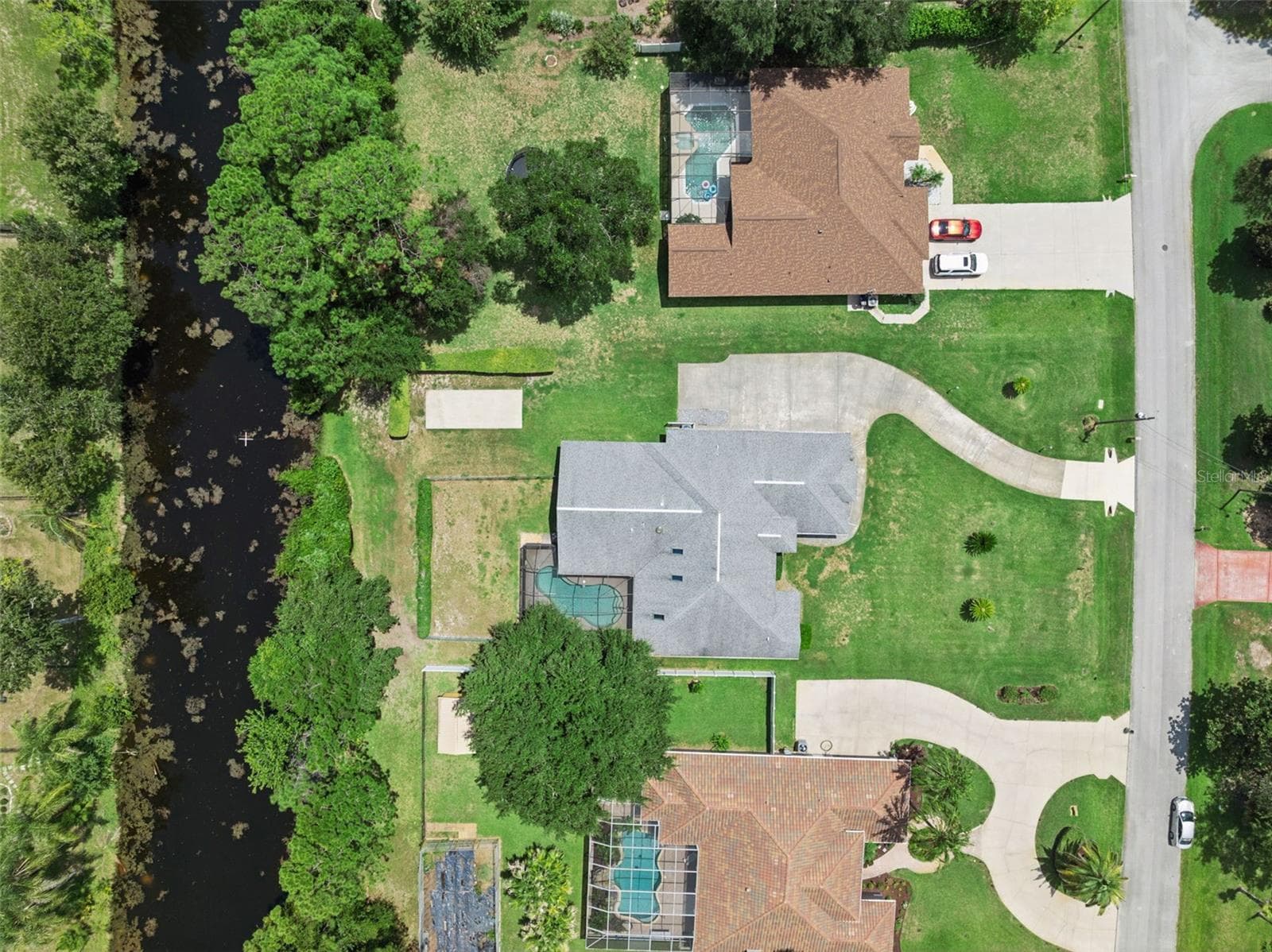 Aerial View with Canal Frontage - 23 WELLSTREAM LN, PALM COAST