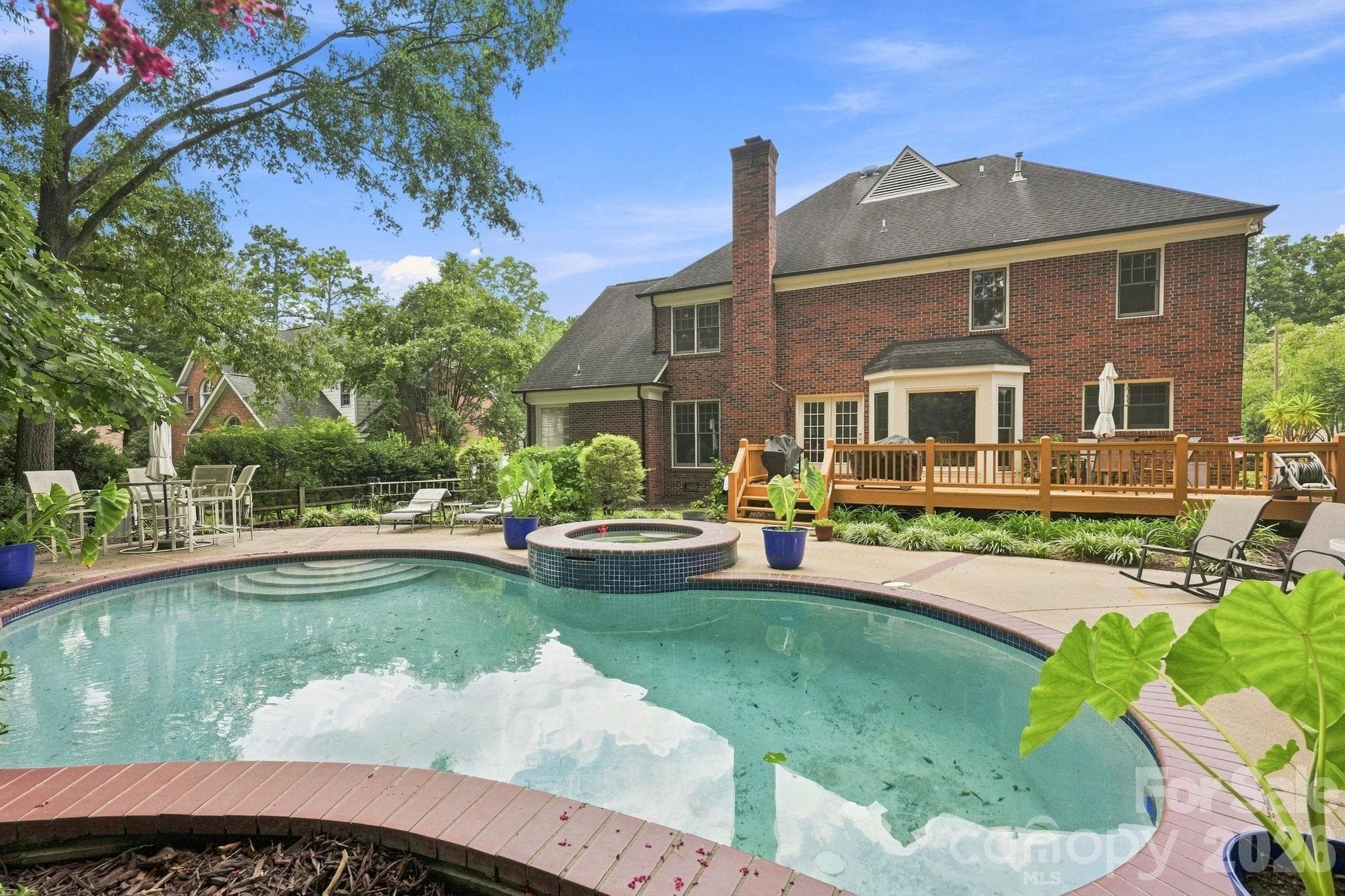 Rear View - 4620 Fairvista Drive, Charlotte