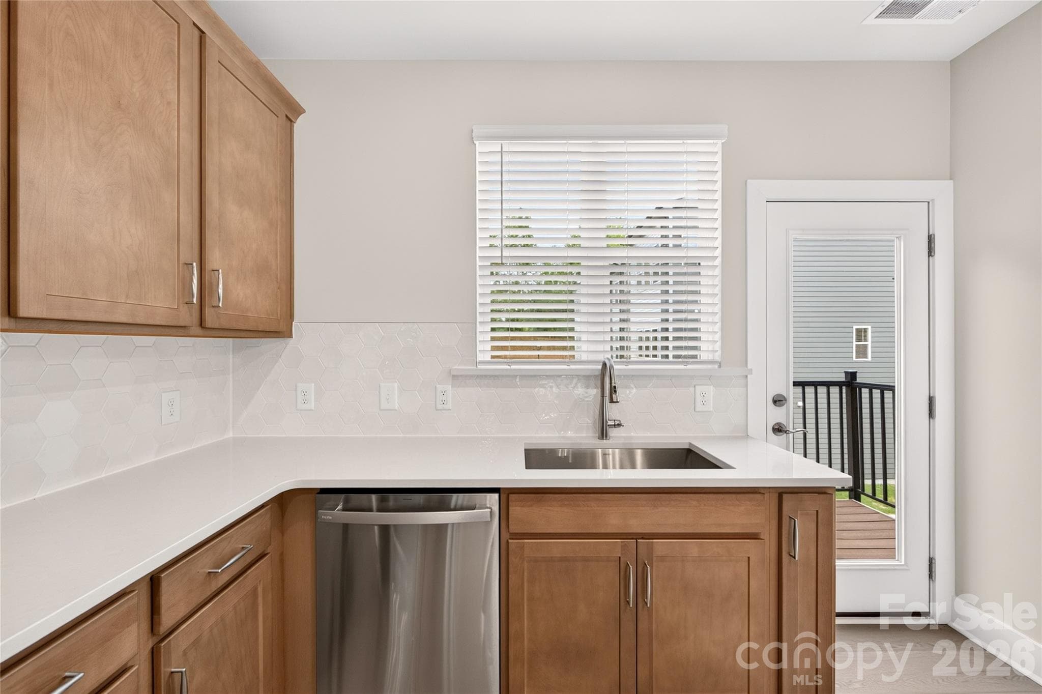 Bright Kitchen with Window Over Sink - Charlotte