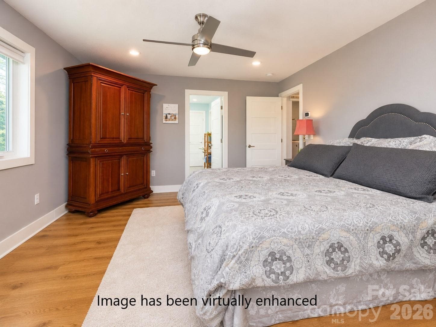 Primary Bedroom - virtually enhanced flooring - Fletcher