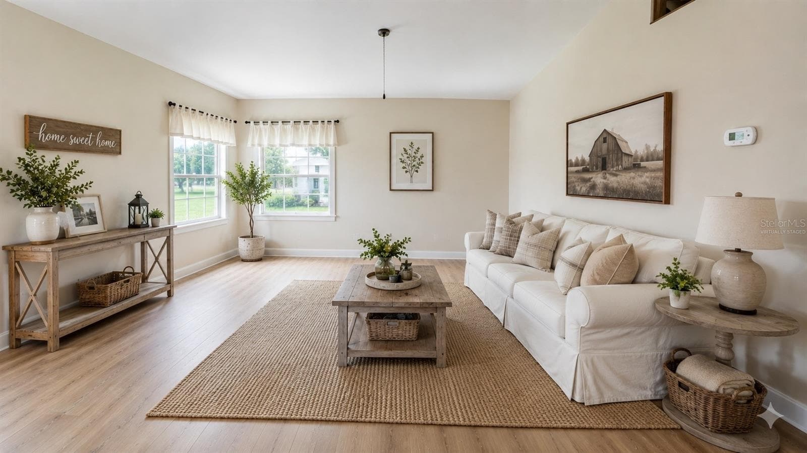 Family room Virtual Staged Lake Helen - 267 N ORANGE AVE, LAKE HELEN