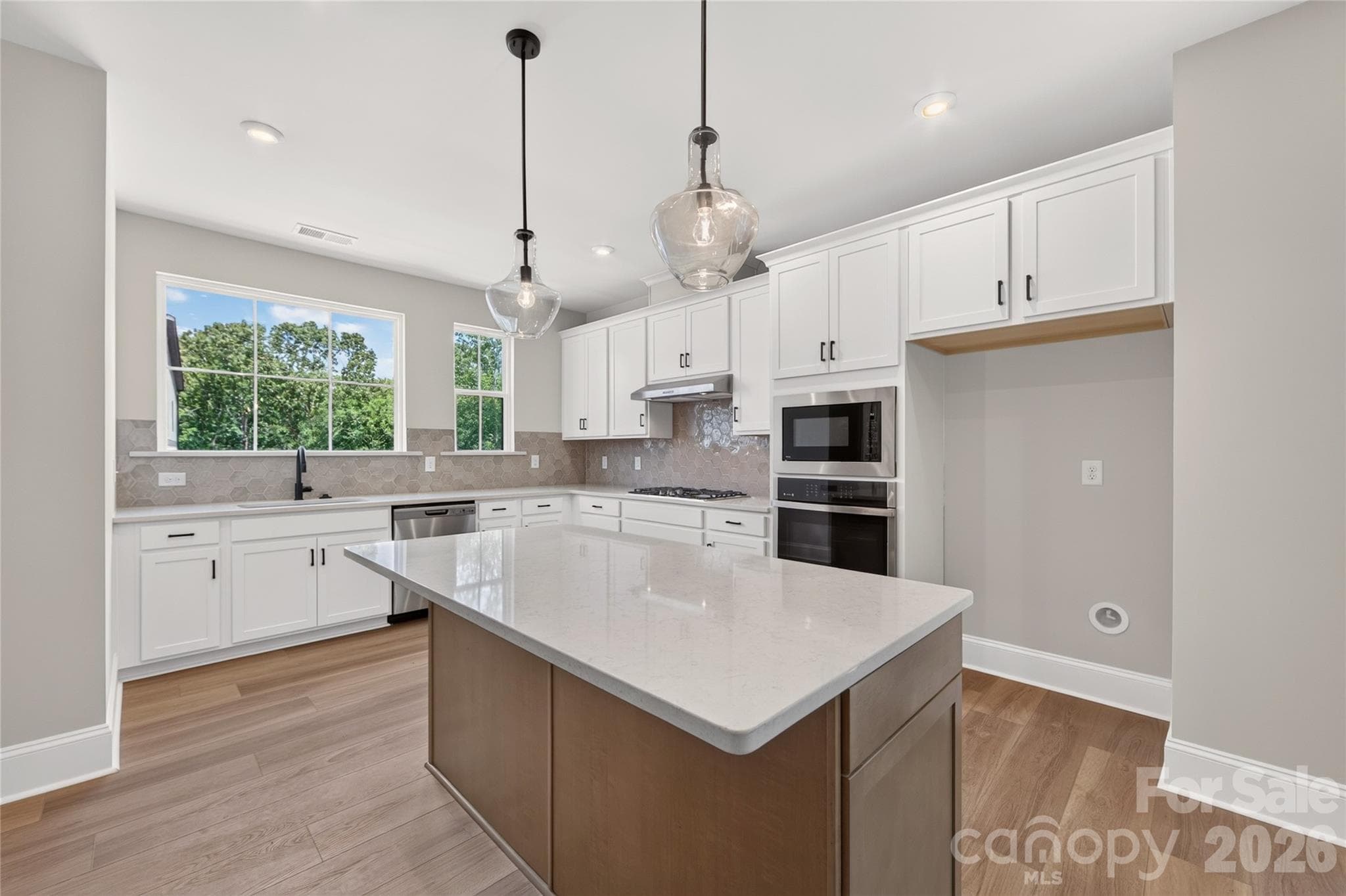 Painted Cabinets in Gourmet Kitchen, Benton White - 403 Old Town Village Road, Waxhaw