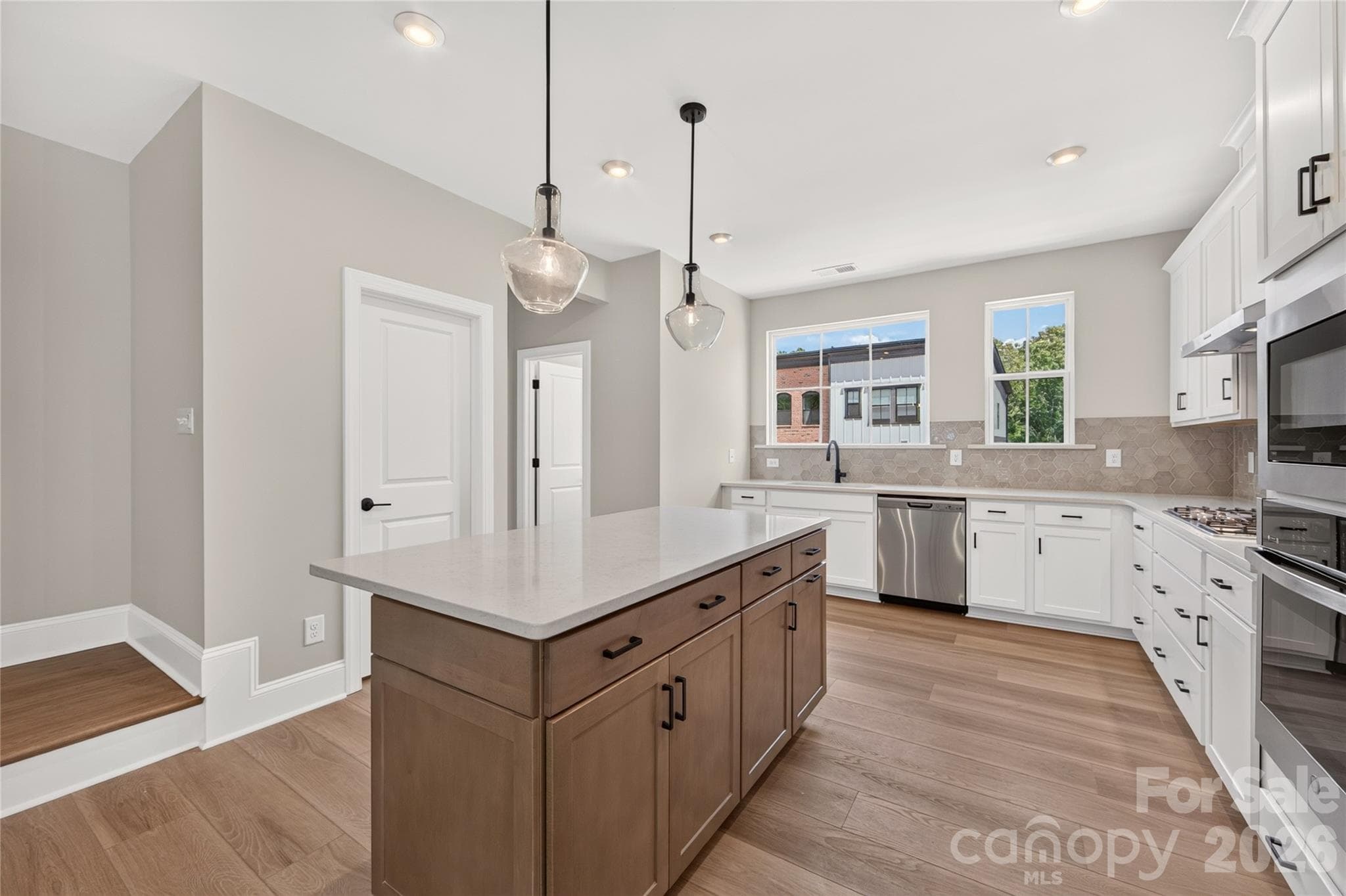 Cabinet Color Change at Island - 403 Old Town Village Road, Waxhaw