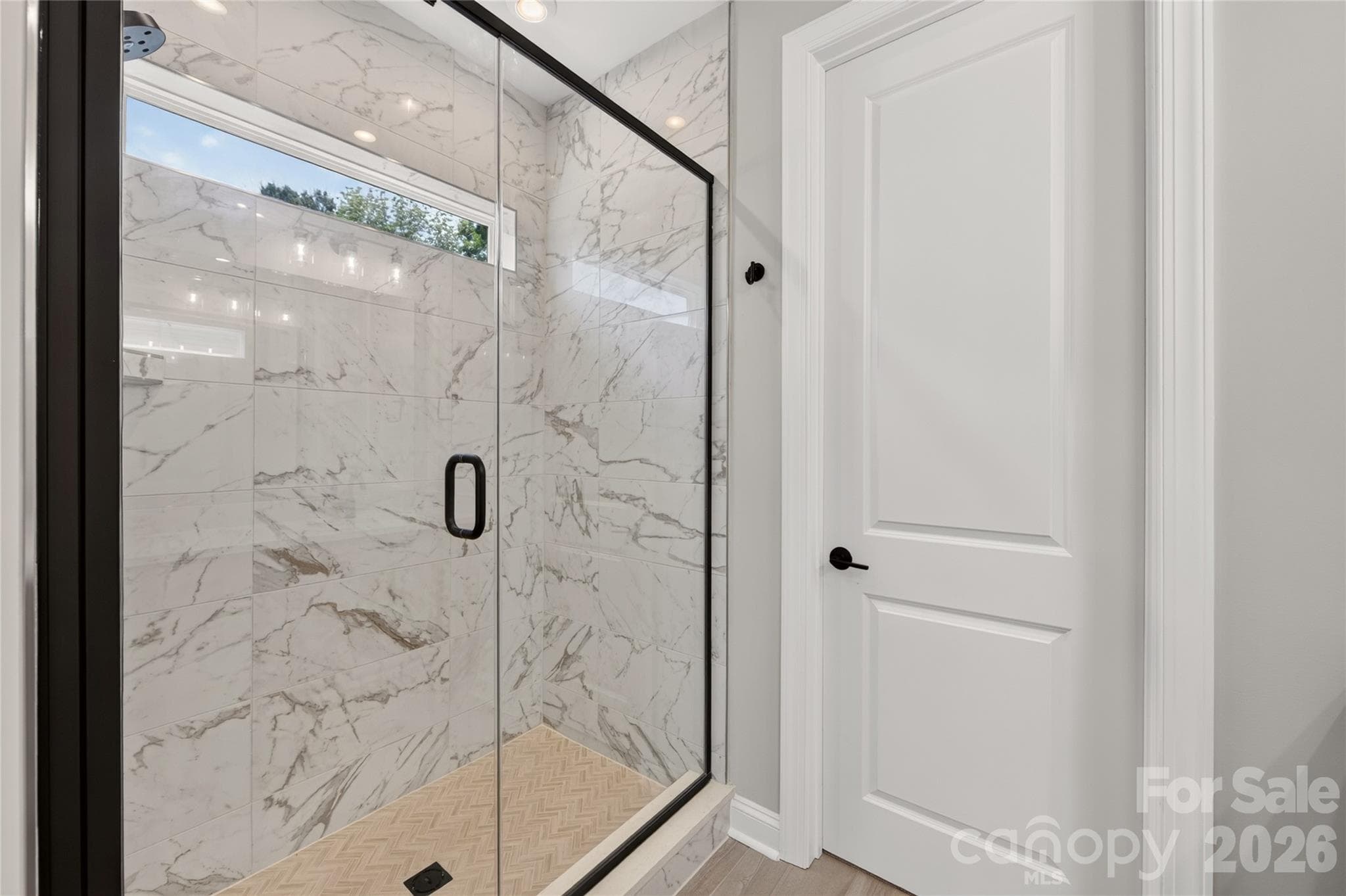 Walk-in shower - 403 Old Town Village Road, Waxhaw