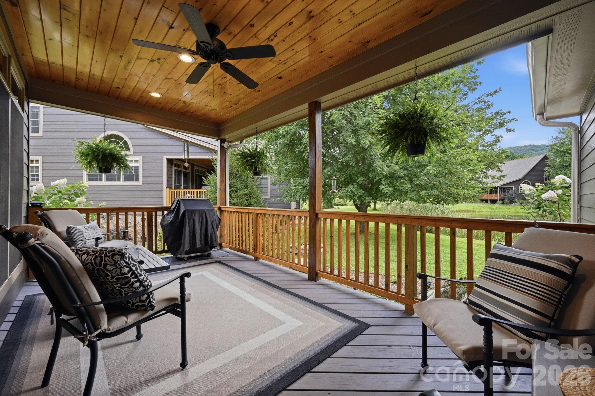 Covered Back Porch - 172 Whispering Streams Court, Fleetwood