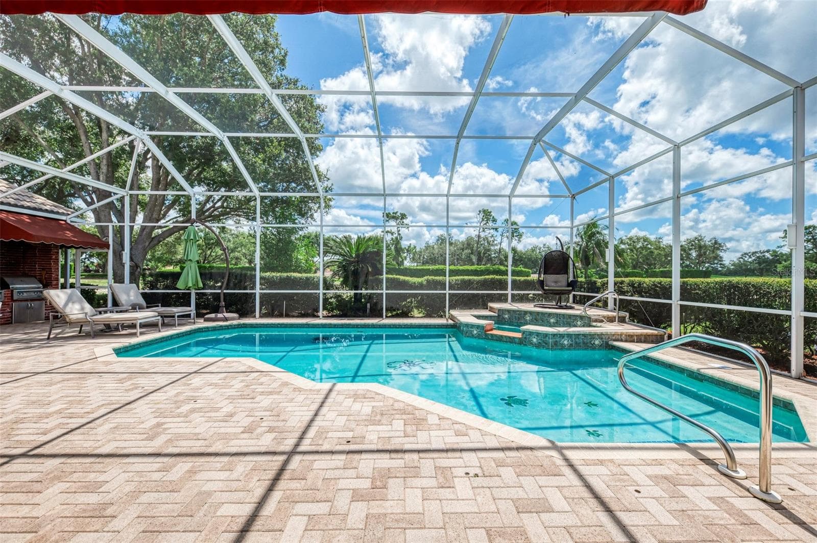Heated saltwater pool and spa - 7767 ALISTER MACKENZIE DR, SARASOTA