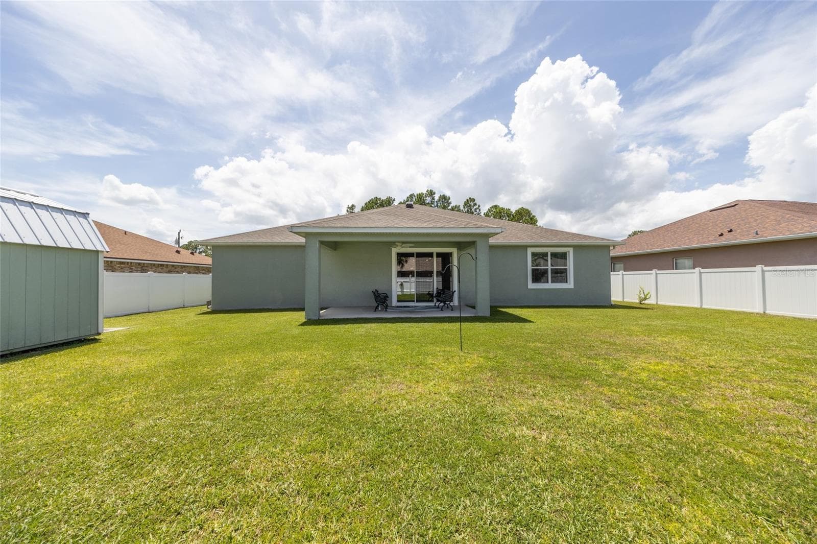 View from back of yard - 17 WHITE HAVEN LN, PALM COAST