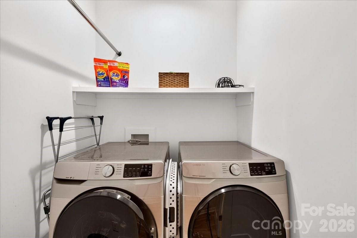 Laundry closet with room for 2 full-sized units - 621 Campus Street, Charlotte