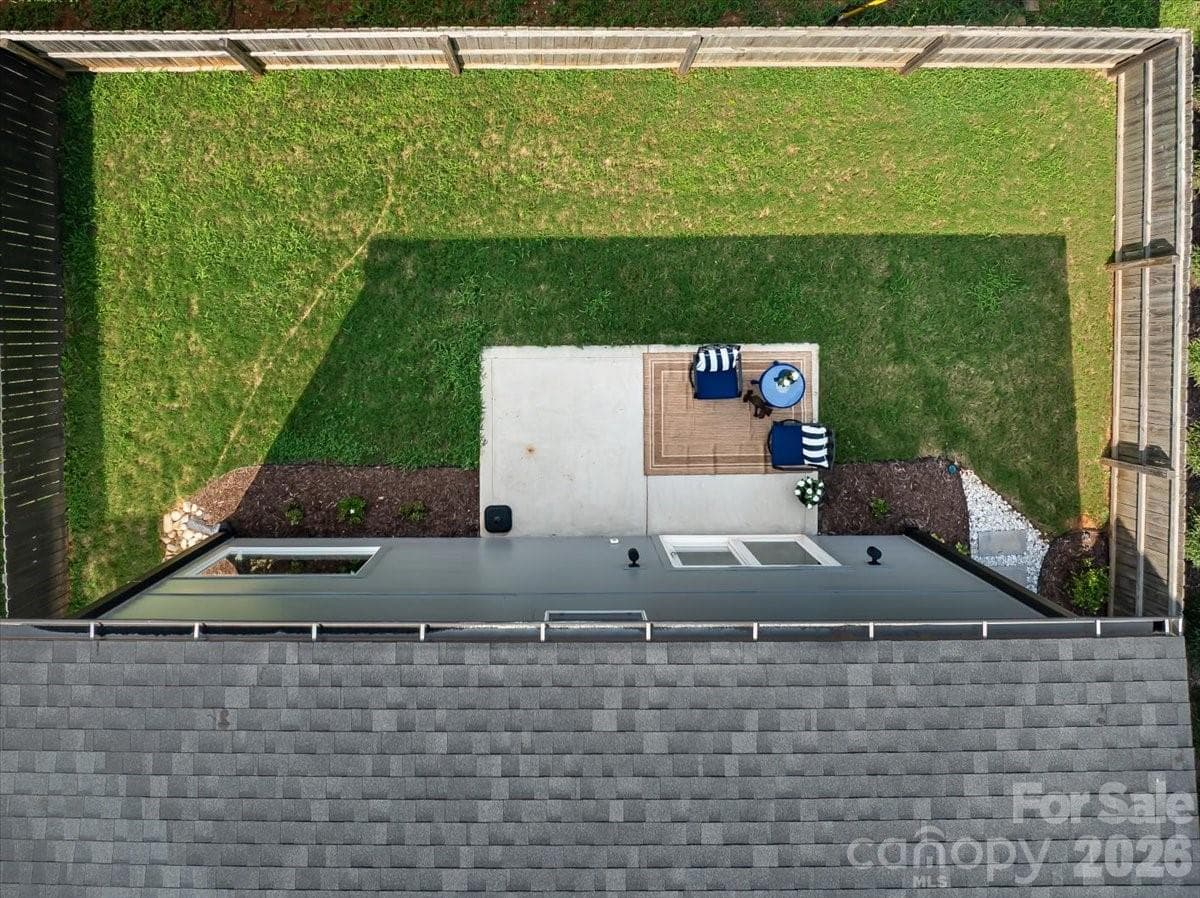 Great fenced back yard with private patio - 621 Campus Street, Charlotte