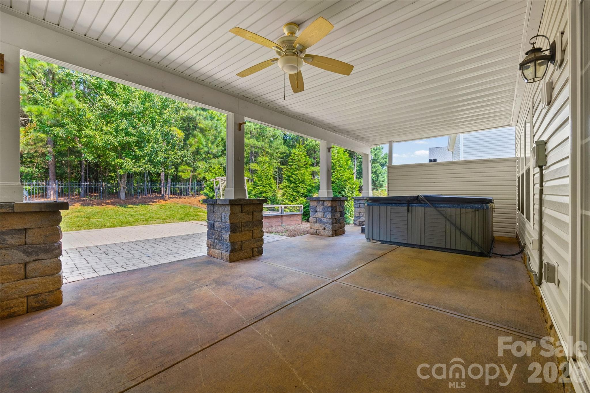 Covered back porch with Hot Tub - 9513 Seamill Road, Charlotte