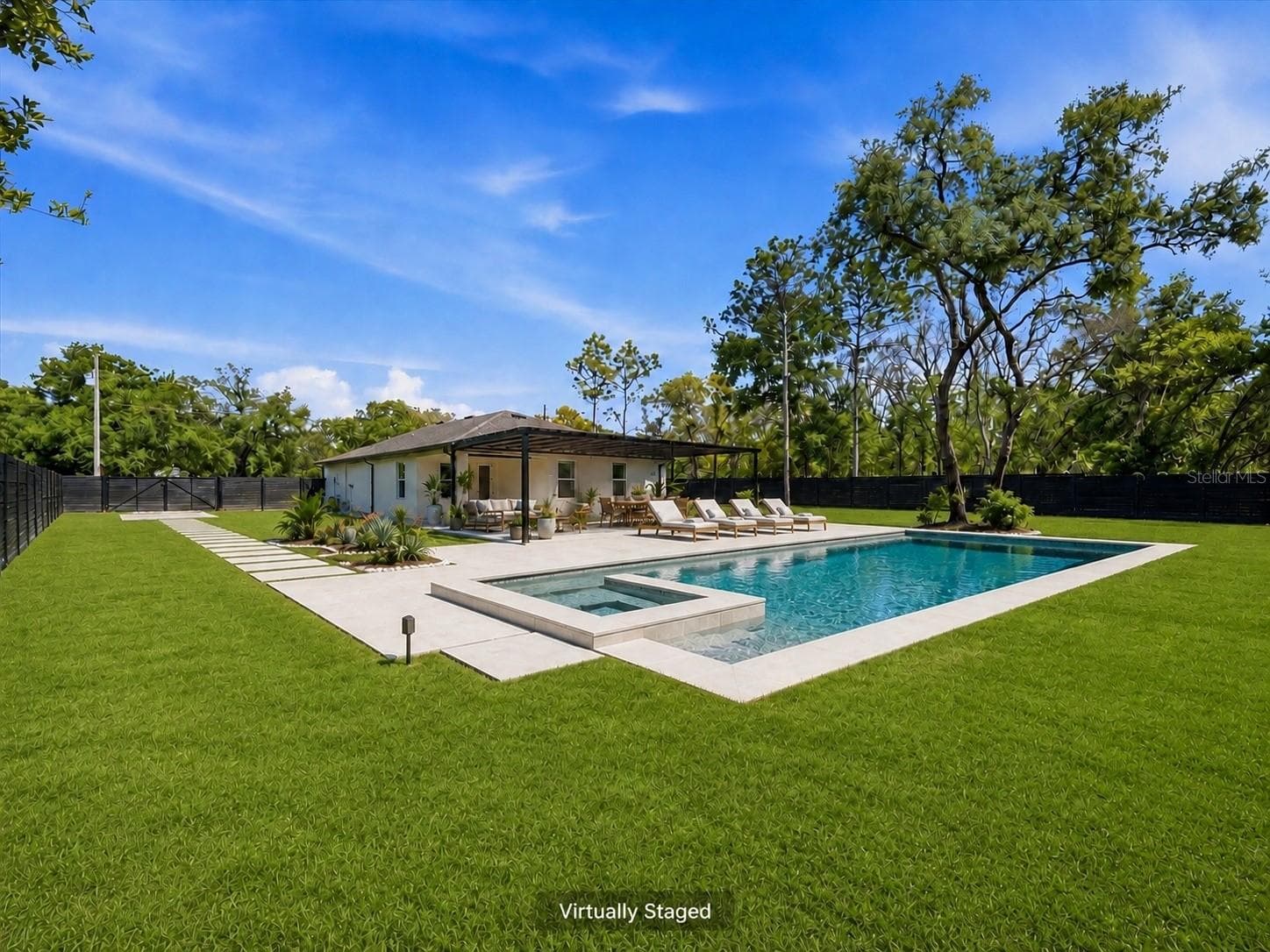Virtual Walkway, Patio & Pool - 12326 DEEP CREEK DR, SPRING HILL